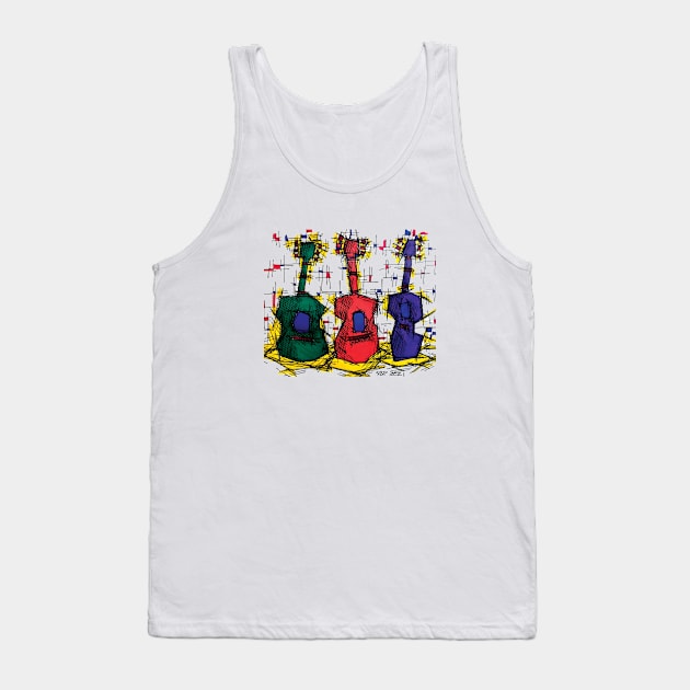 THREE GUITARS Tank Top by SETH BOND PERRY - SBP ART